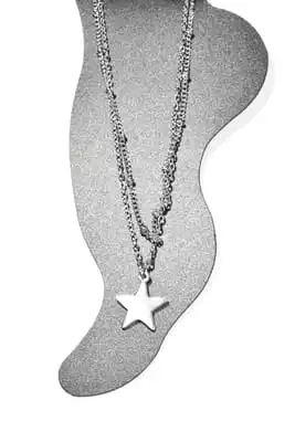 Chevillere Chaîne de cheville étoile Argent