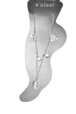 Chevillere Chaîne de cheville chat Argent
