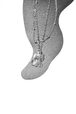 Chevillere Chaîne de cheville chat Argent