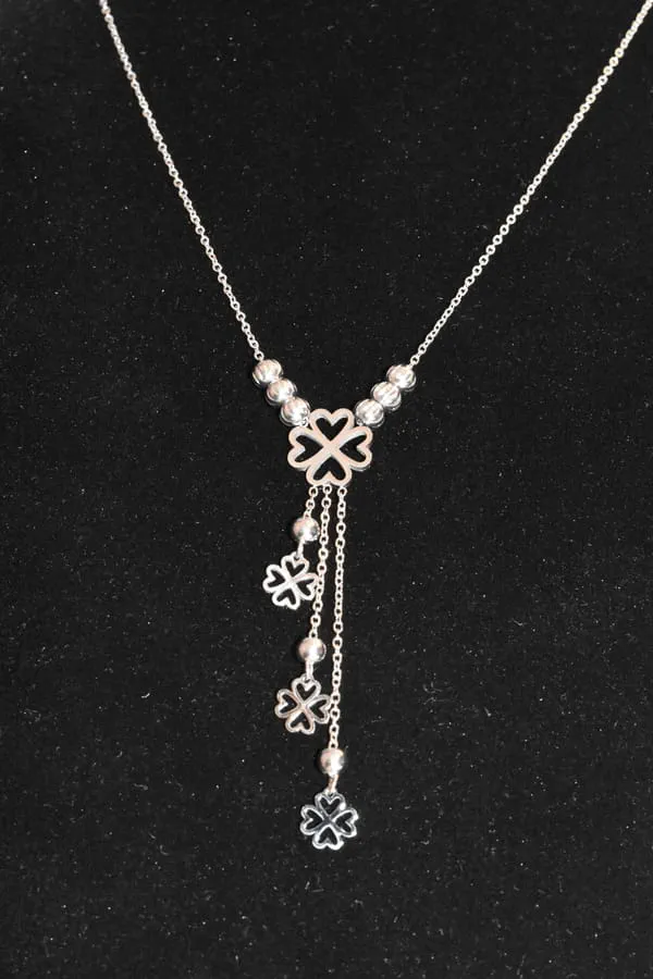 Collier tréfle Argent