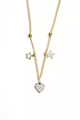 Collier coeur or