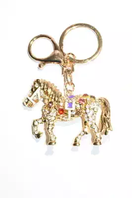 porte-cle cheval multicolore