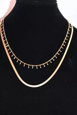 Collier plat Or