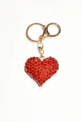 porte-cle coeur multicolore 2A1B39 