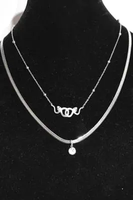 Collier serpent Argent