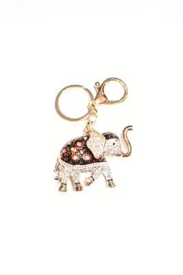 porte-cle éléphant Or