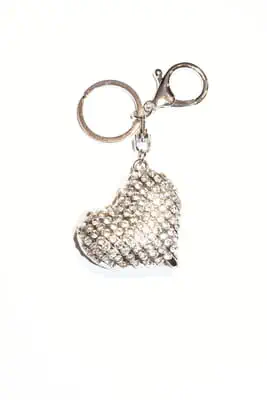 porte-cle Coeur Argent