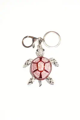 porte-cle tortue Argent