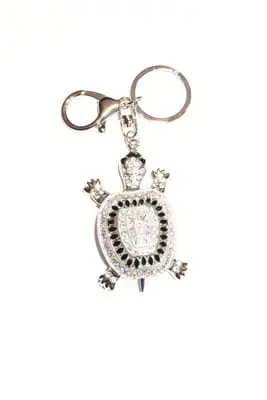 porte-cle tortue Argent