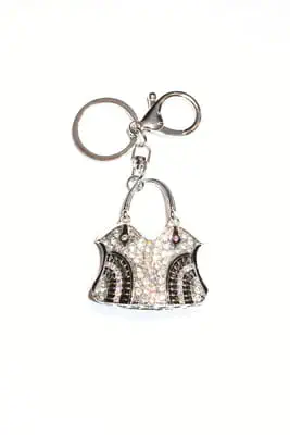 porte-cle sac Argent