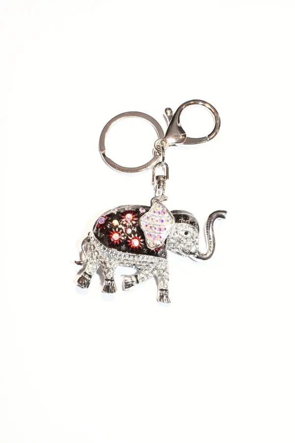 porte-cle éléphant Argent