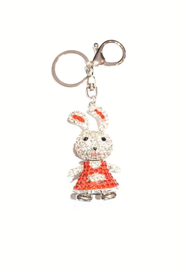 porte-cle lapin Argent