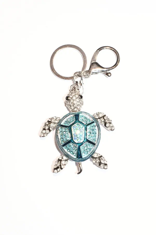 porte-cle tortue Argent