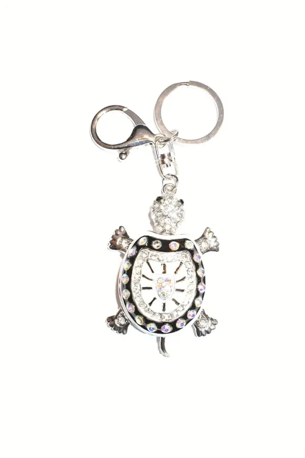 porte-cle tortue Argent