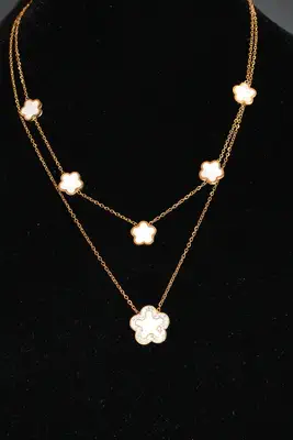 Collier fleur Or