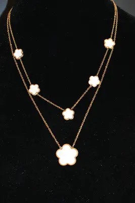 Collier fleur Or