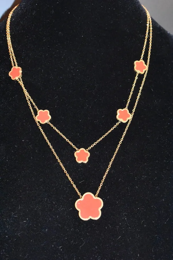 Collier fleur Or