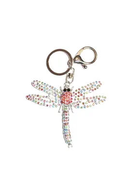 porte-cle libellule Argent