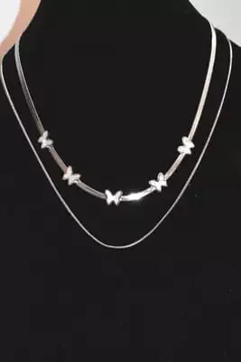 Collier papillon Argent