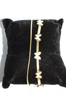 Bracelet papillon Or