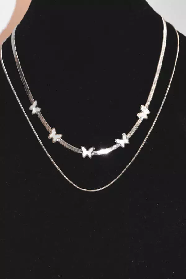 Collier papillon Argent