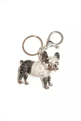 porte-cle chien multicolore