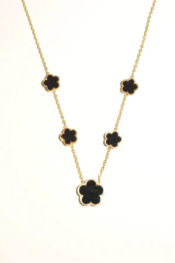 Collier Fleur Or