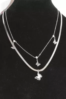 Collier papillon Argent