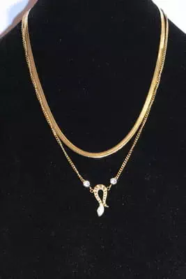 Collier serpent Or