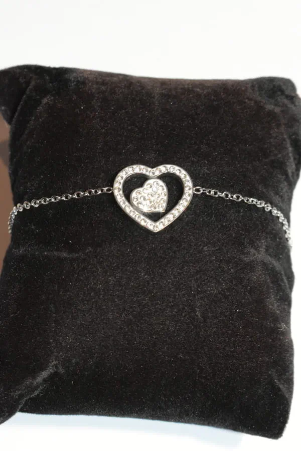 Bracelet coeur Argent