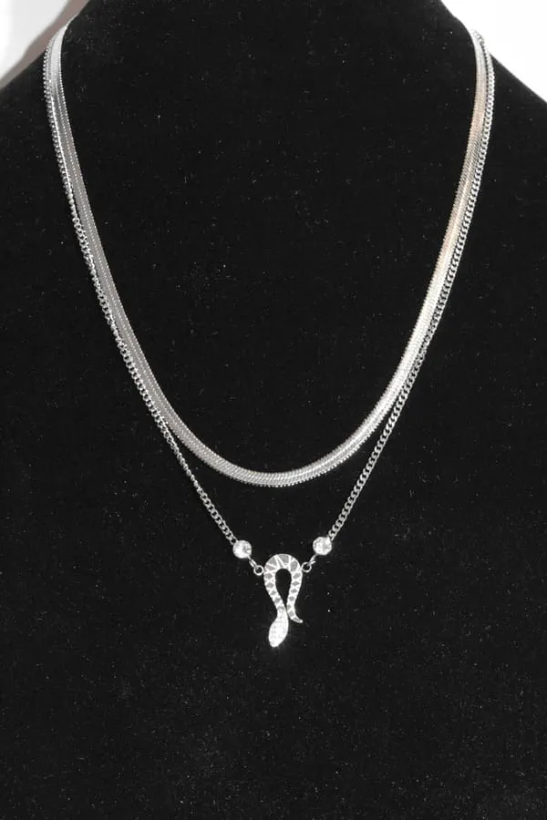 Collier serpent Argent