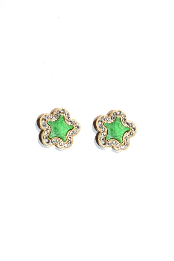 Boucle-d-oreille fleur Or