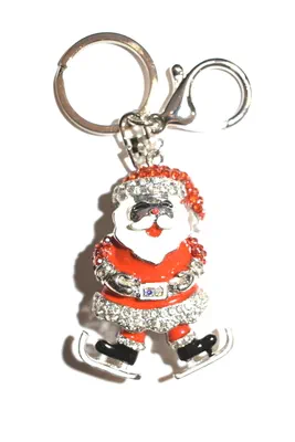 porte-cle Père Noël Argent