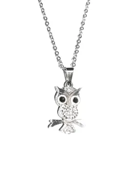 Pendentif hibou chouette Argent