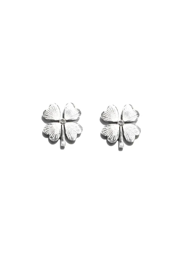 Boucle-d-oreille tréfle Argent