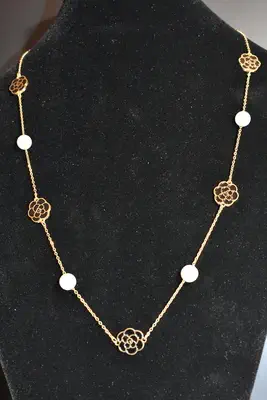 Collier fleur Or
