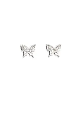 Boucle-d-oreille papillon Argent