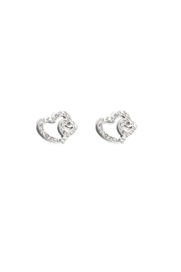 Boucle-d-oreille coeur Argent