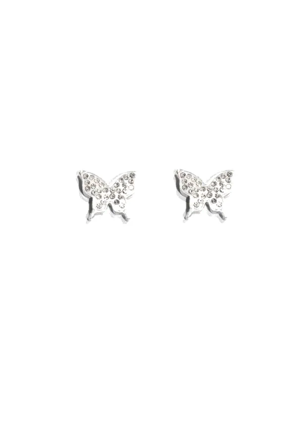 Boucle-d-oreille papillon Argent