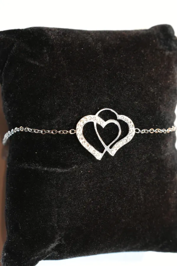 Bracelet coeur Argent