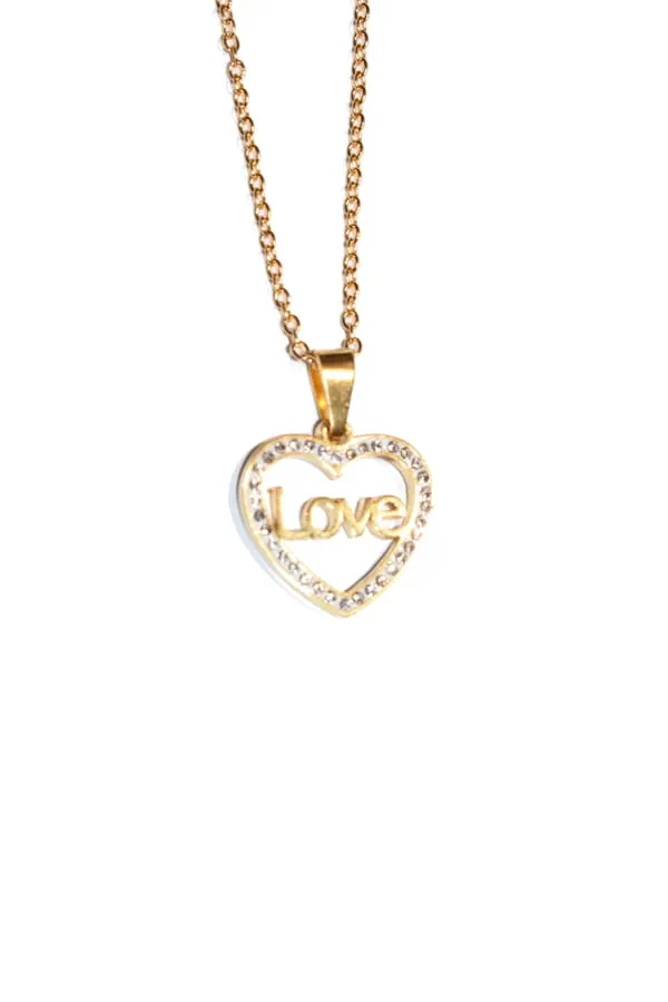 Pendentif coeur love Argent