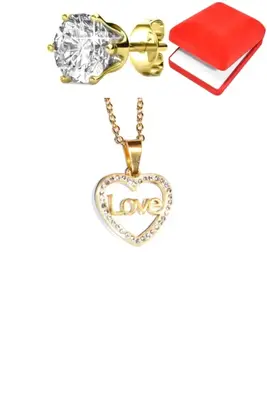 Coffret coeur love Or