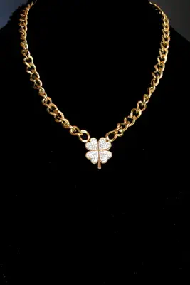 Collier trèfle Or