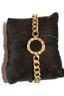 Bracelet cercle chiffre romain Or
