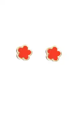 Boucle-d-oreille fleur Or