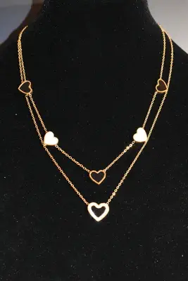 Collier Coeur Or