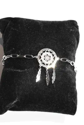 Bracelet Attrape Rêve Argent