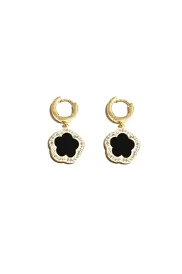Boucle-d-oreille fleur Or
