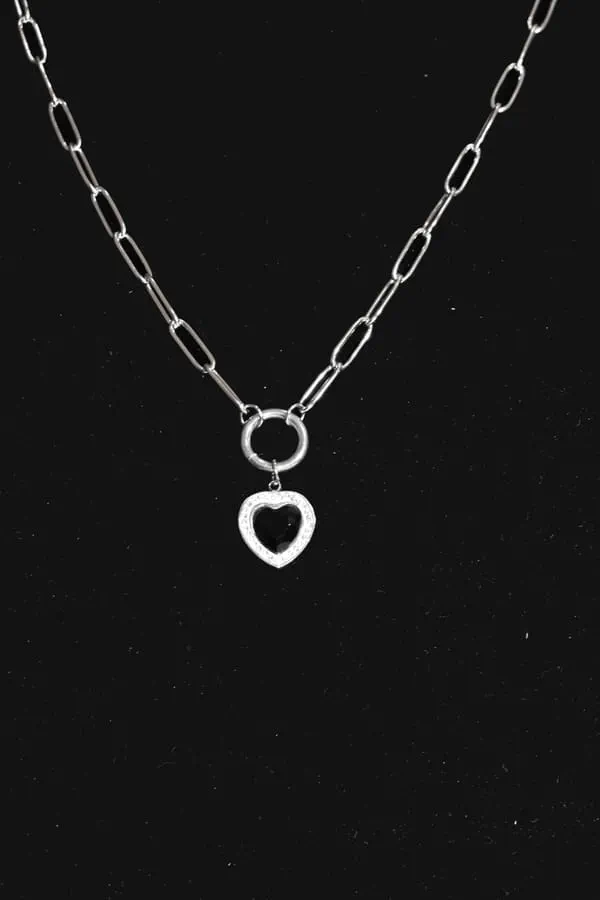 Collier Coeur Argent