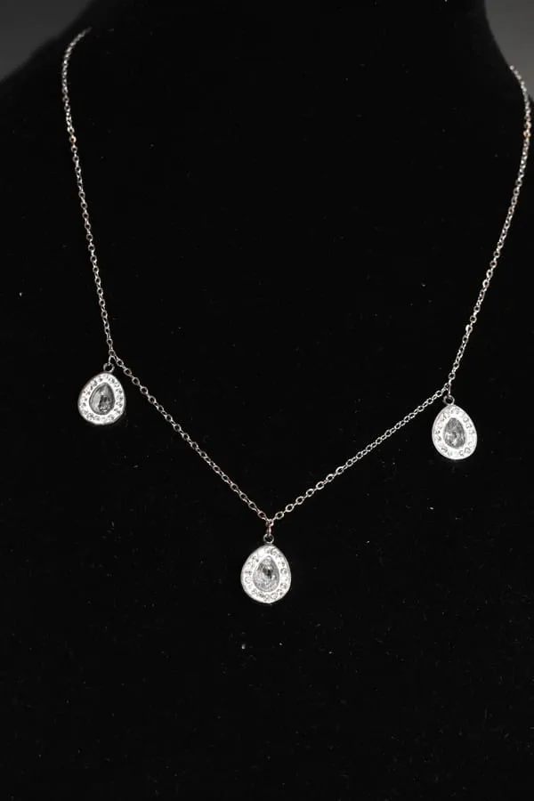 Collier goutte Argent